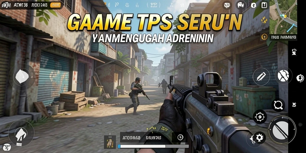 Screenshot gameplay ATOM138 menampilkan aksi TPS yang seru.