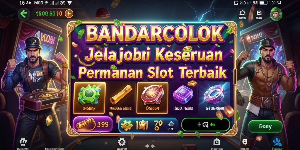 Screenshot utama BANDARCOLOK menampilkan gameplay Slot yang seru dan mendebarkan.