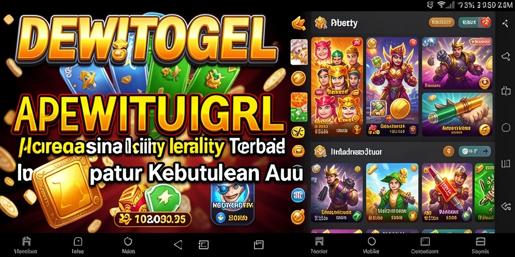 Tampilan antarmuka DEWITOGEL yang user-friendly dan fungsional.
