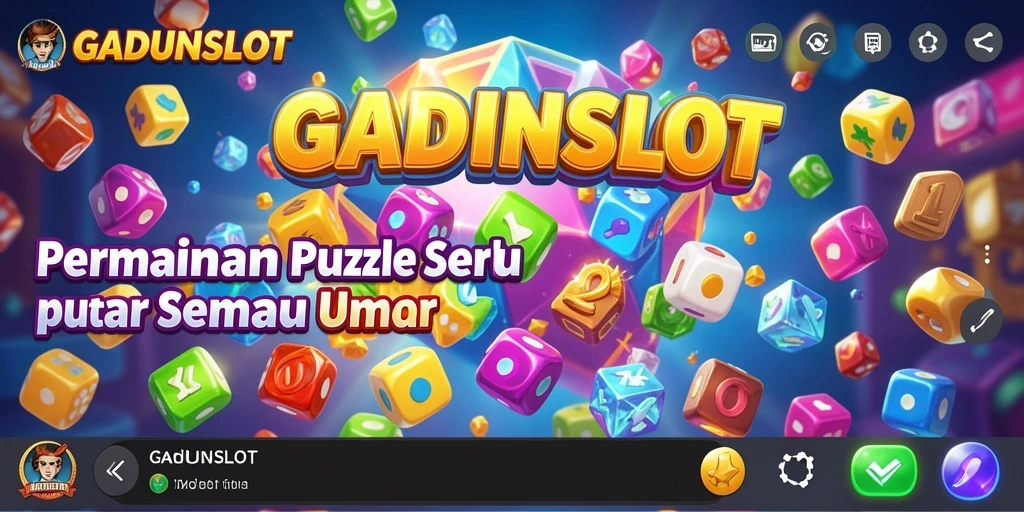 Screenshot gameplay GADUNSLOT yang menampilkan tantangan puzzle.