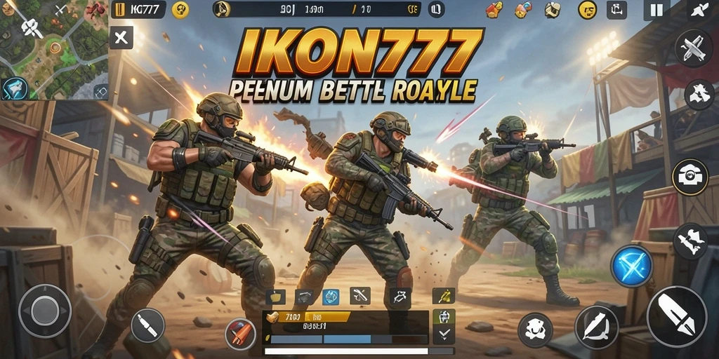 Gameplay dinamis di IKON777 dengan pertarungan seru antar pemain.