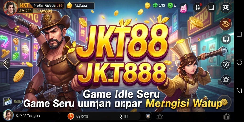 Tampilan gameplay karakter JKT88 yang menarik dan penuh warna.