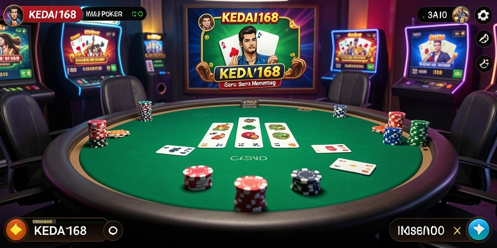 Screenshot KEDAI168 menampilkan gameplay Poker yang seru dan menantang.