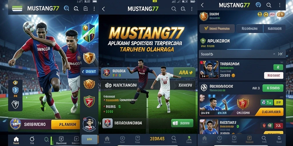 Screenshot utama gameplay Sportsbook MUSTANG77 menunjukkan fitur menariknya.