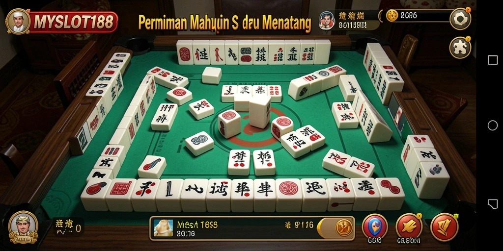 Tampilan permainan MYSLOT188 yang menantang dalam Mahjong.