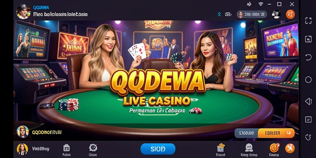 Tampilan gameplay QQDEWA yang menarik dari permainan Live Casino.