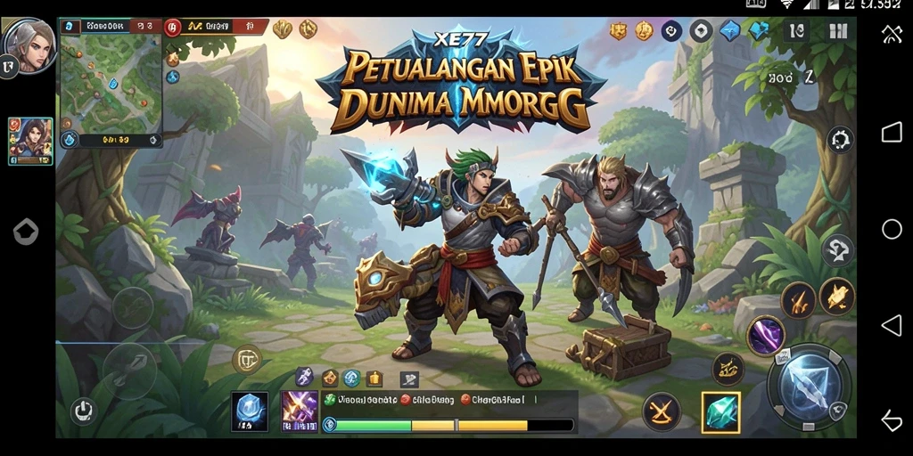 Tampilkan gameplay <strong>XE77</strong> yang mendebarkan dalam dunia MMORPG.