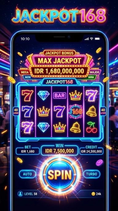Aplikasi Jackpot168 dengan berbagai pilihan permainan yang seru.